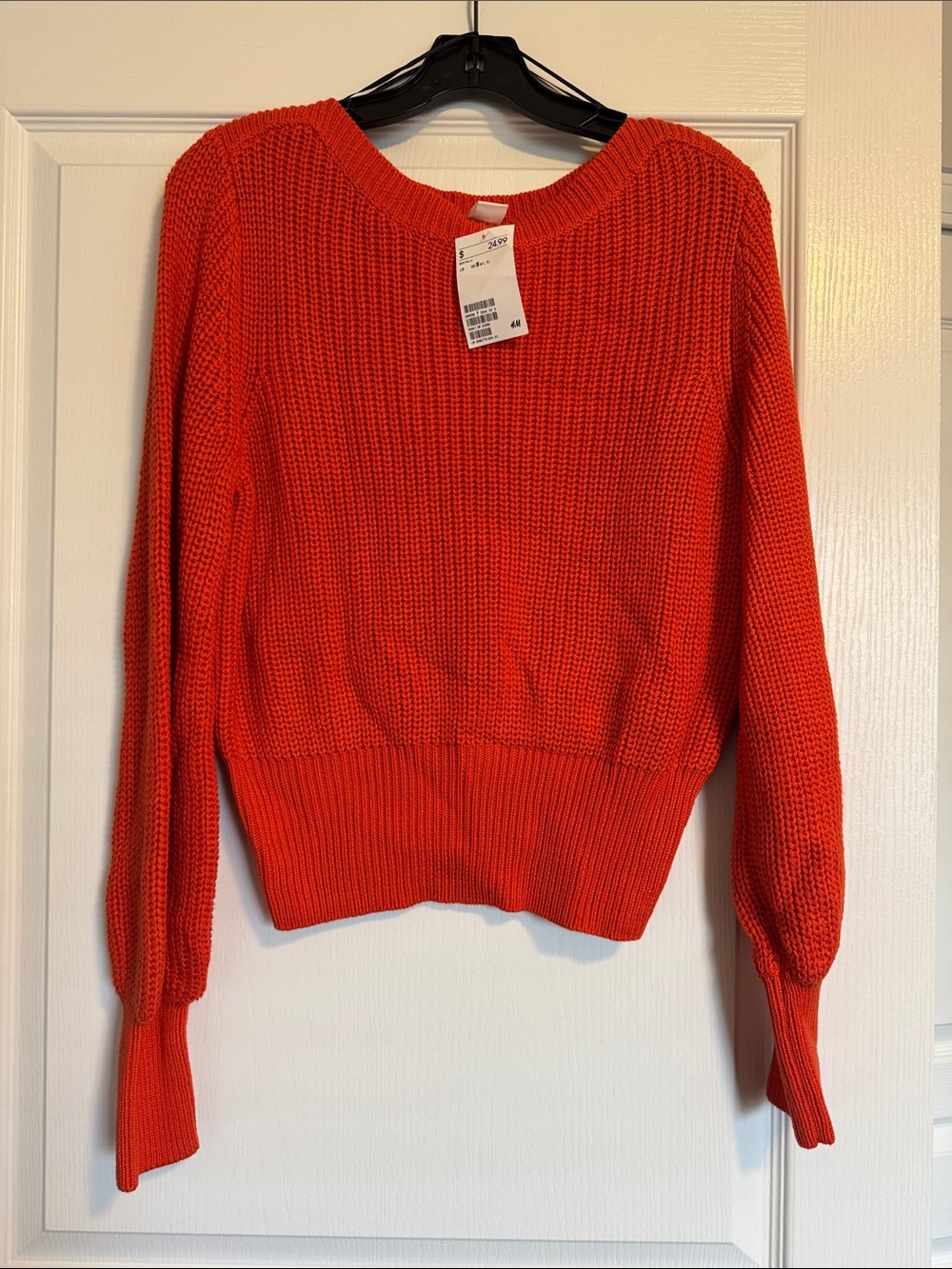 Classic Women's Orange Knit Sweater